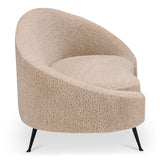 Abigail Light Brown Chaise by Moe's Home at Eve Furniture