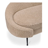 Abigail Light Brown Chaise by Moe's Home at Eve Furniture