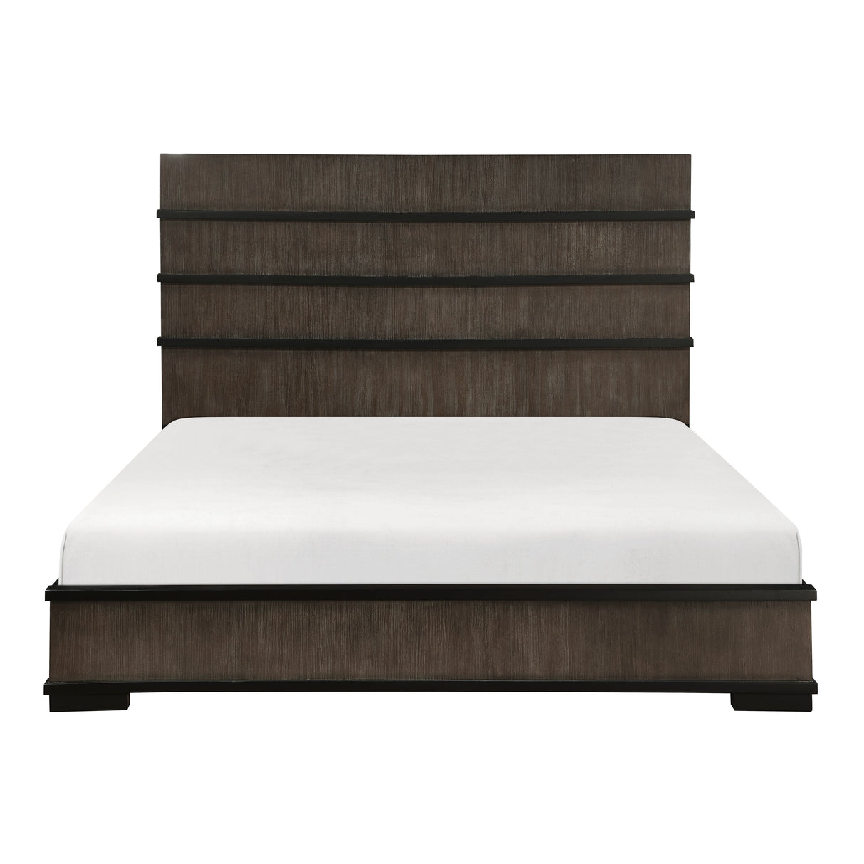 Acworth Brownish Gray King Panel Bed by Homelegance at Eve Furniture