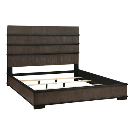 Acworth Brownish Gray Queen Panel Bed by Homelegance at Eve Furniture
