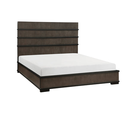Acworth Brownish Gray Queen Panel Bed by Homelegance at Eve Furniture