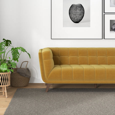 Addison Large Gold Velvet Sofa by Ashcroft Imports at Eve Furniture
