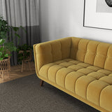 Addison Large Gold Velvet Sofa by Ashcroft Imports at Eve Furniture