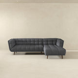 Addison Right Sectional Ash Grey Fabric Sofa by Ashcroft Imports at Eve Furniture