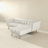 Addison Right Sectional Cream Boucle Sofa by Ashcroft Imports at Eve Furniture