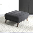 Addison Square Upholstered Ottoman by Ashcroft Imports at Eve Furniture