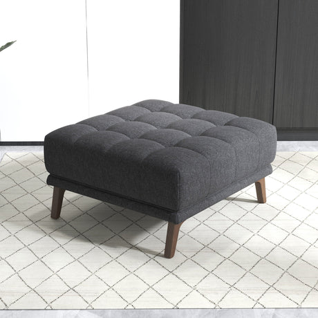 Addison Square Upholstered Ottoman by Ashcroft Imports at Eve Furniture