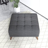 Addison Square Upholstered Ottoman by Ashcroft Imports at Eve Furniture