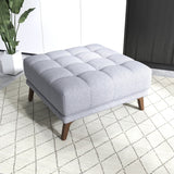 Addison Square Upholstered Ottoman by Ashcroft Imports at Eve Furniture
