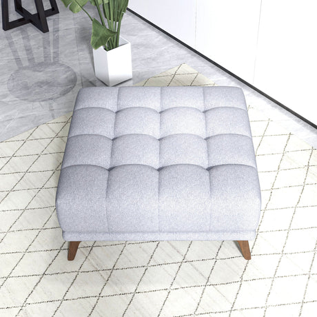 Addison Square Upholstered Ottoman by Ashcroft Imports at Eve Furniture