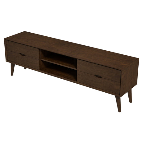 Adrian TV Stand (Walnut) by Ashcroft Imports at Eve Furniture