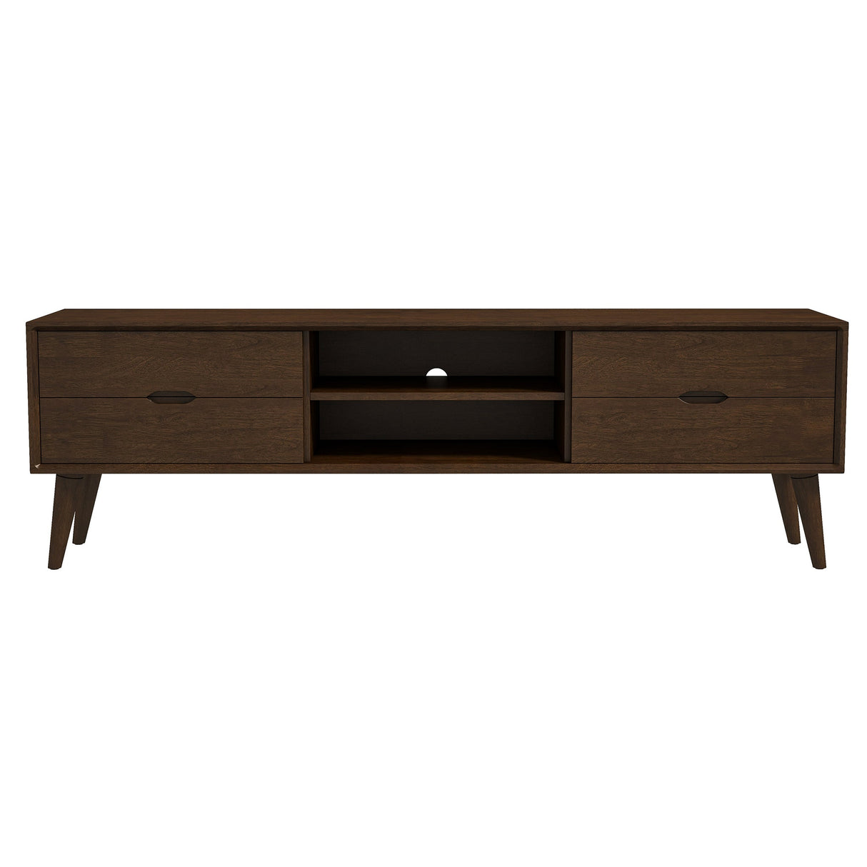 Adrian TV Stand (Walnut) by Ashcroft Imports at Eve Furniture