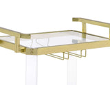 Aerin Server Cart, Gold by Steve Silver at Eve Furniture