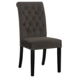 Alana Upholstered Tufted Side Chairs with Nailhead Trim, Set of 2 by Coaster at Eve Furniture
