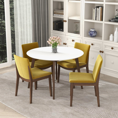Alina Dining Table (White) by Ashcroft Imports at Eve Furniture