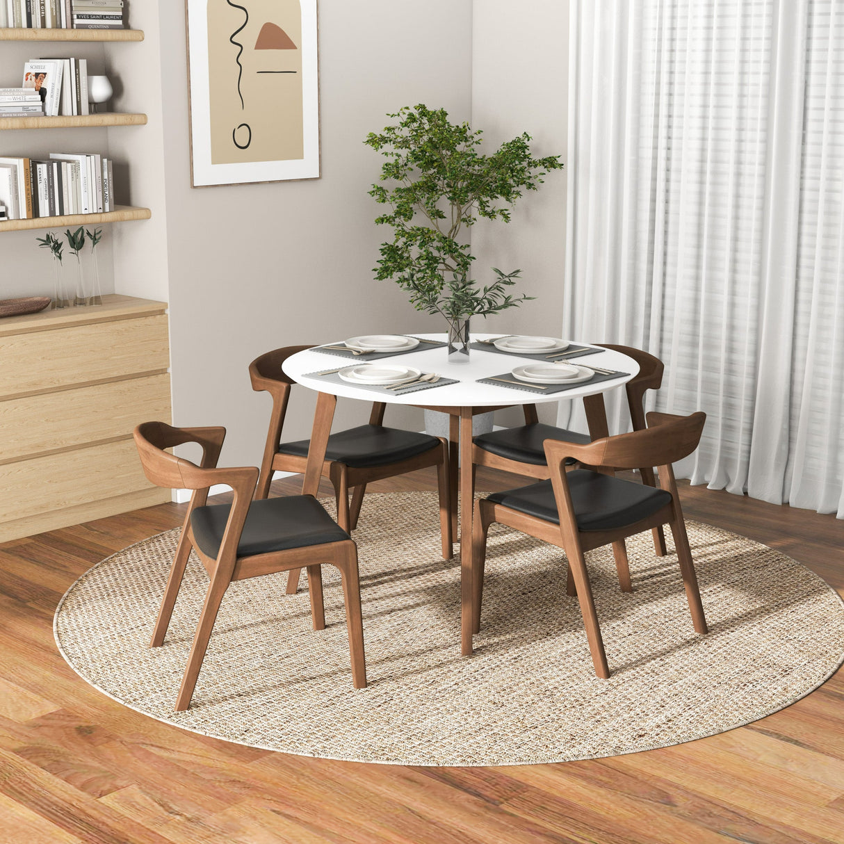 Alina Dining Table (White) by Ashcroft Imports at Eve Furniture
