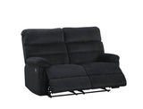 Albert Black Cord 3-Piece Reclining Living Room Set by Happy Homes at Eve Furniture