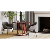 Aldo Brown Round Dining Table by Moe's Home at Eve Furniture