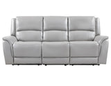 Alexandria Stone 3-Piece Top-Grain Leather Power Reclining Set by Steve Silver at Eve Furniture