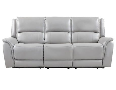Alexandria Stone 3-Piece Top-Grain Leather Power Reclining Set by Steve Silver at Eve Furniture