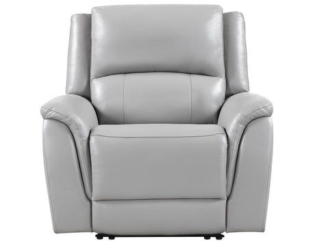 Alexandria Stone 3-Piece Top-Grain Leather Power Reclining Set by Steve Silver at Eve Furniture
