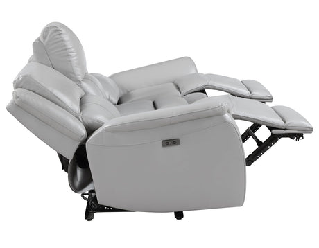Alexandria Stone 3-Piece Top-Grain Leather Power Reclining Set by Steve Silver at Eve Furniture