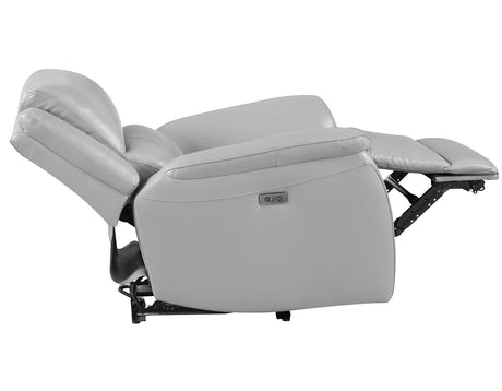 Alexandria Stone 3-Piece Top-Grain Leather Power Reclining Set by Steve Silver at Eve Furniture