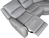 Alexandria Stone Top-Grain Leather 6-Piece Power Reclining Set by Steve Silver at Eve Furniture