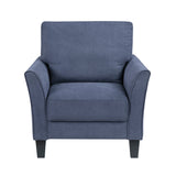 Aliana Blue Chair by Homelegance at Eve Furniture