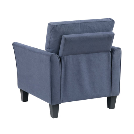 Aliana Blue Chair by Homelegance at Eve Furniture