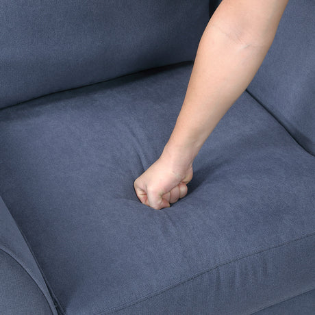 Aliana Blue Chair by Homelegance at Eve Furniture