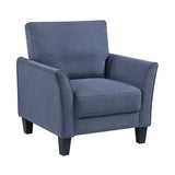 Aliana Blue Chair by Homelegance at Eve Furniture