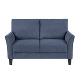 Aliana Blue Loveseat by Homelegance at Eve Furniture