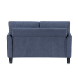 Aliana Blue Loveseat by Homelegance at Eve Furniture