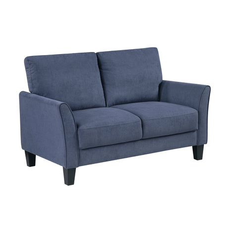 Aliana Blue Loveseat by Homelegance at Eve Furniture