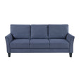 Aliana Blue Sofa by Homelegance at Eve Furniture