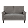 Aliana Chocolate Loveseat by Homelegance at Eve Furniture