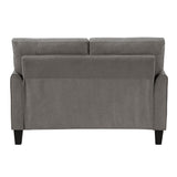 Aliana Chocolate Loveseat by Homelegance at Eve Furniture