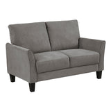 Aliana Chocolate Loveseat by Homelegance at Eve Furniture