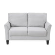 Aliana Gray Loveseat by Homelegance at Eve Furniture