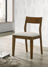 Almonte Dark Brown Dining Chair, Set of 2 by Coaster at Eve Furniture