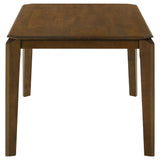 Almonte Dark Brown Rectangular Wood Dining Table by Coaster at Eve Furniture