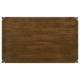 Almonte Dark Brown Rectangular Wood Dining Table by Coaster at Eve Furniture