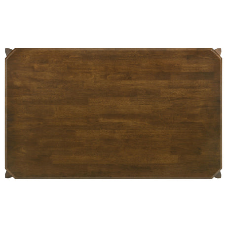Almonte Dark Brown Rectangular Wood Dining Table by Coaster at Eve Furniture