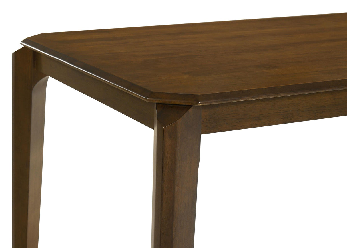 Almonte Dark Brown Rectangular Wood Dining Table by Coaster at Eve Furniture