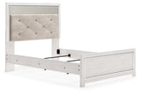 Altyra White Full Upholstered Panel Bed by Ashley at Eve Furniture