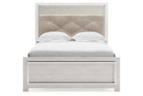 Altyra White Full Upholstered Panel Bed by Ashley at Eve Furniture