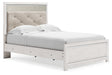 Altyra White Full Upholstered Panel Bed by Ashley at Eve Furniture