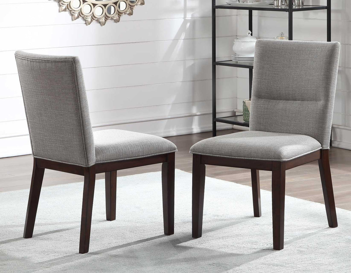 Amalie Side Chair, Camel Linen, Set of 2 by Steve Silver at Eve Furniture