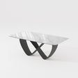 Amara Glossy White Dining Table by New Era Innovations at Eve Furniture